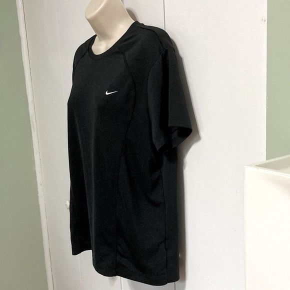 NIKE Performance Black Short Sleeve Crew Neck Tee Youth Large 16 18 - Picture 5 of 13